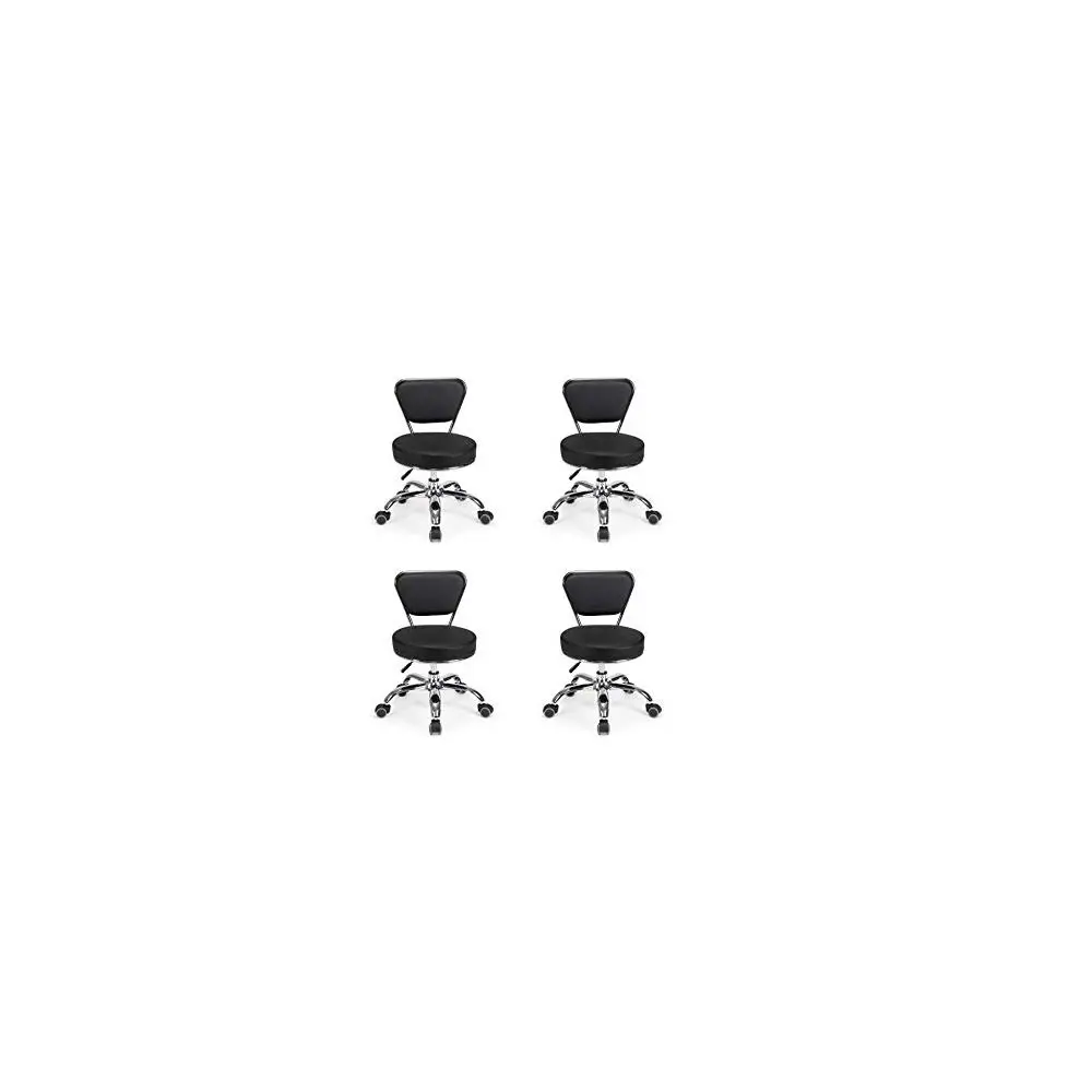 

of 4 Dayton Pedicure Stool Black Pneumatic, Adjustable Height, Perfect for Nail Salon, Pedicure spa