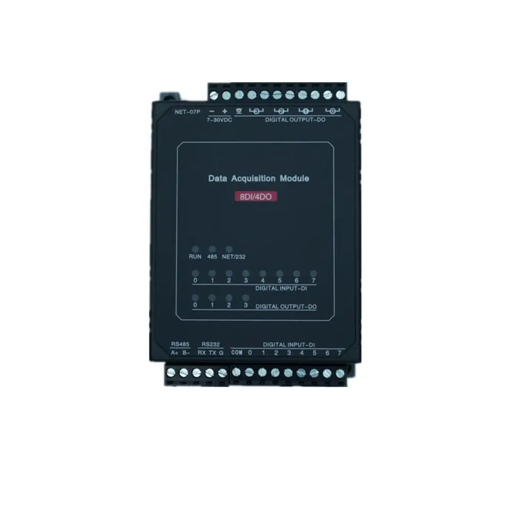 

TCP-507P 4DO 8DI Switch input Industrial Ethernet module RS232 RS485 Modbus TCP protocol