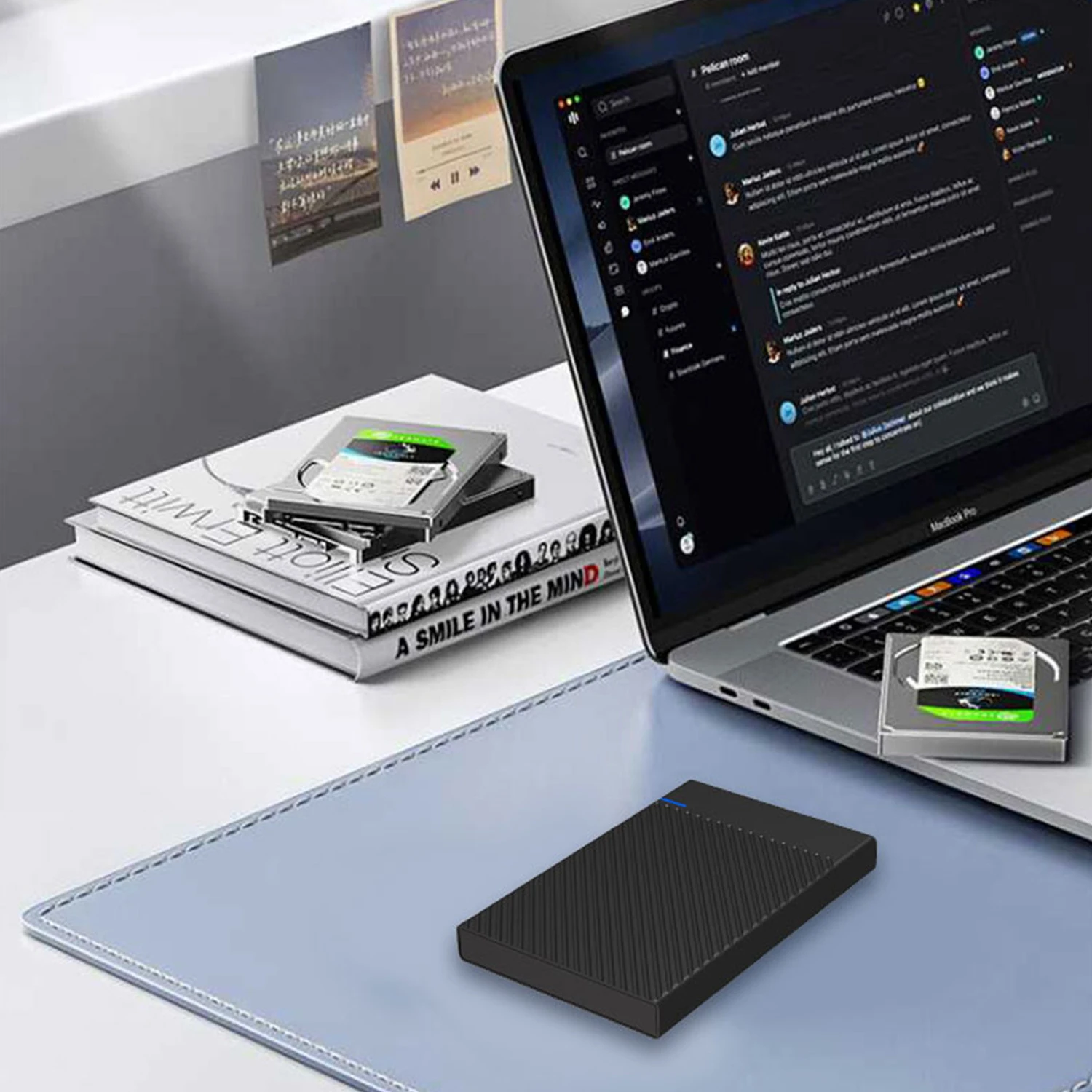 UTHAI 2.5-Inch External Hard Drive Enclosure USB 3.0/5Gbps Type-C SATA Interface Portable Serial Port Compatible with Computer