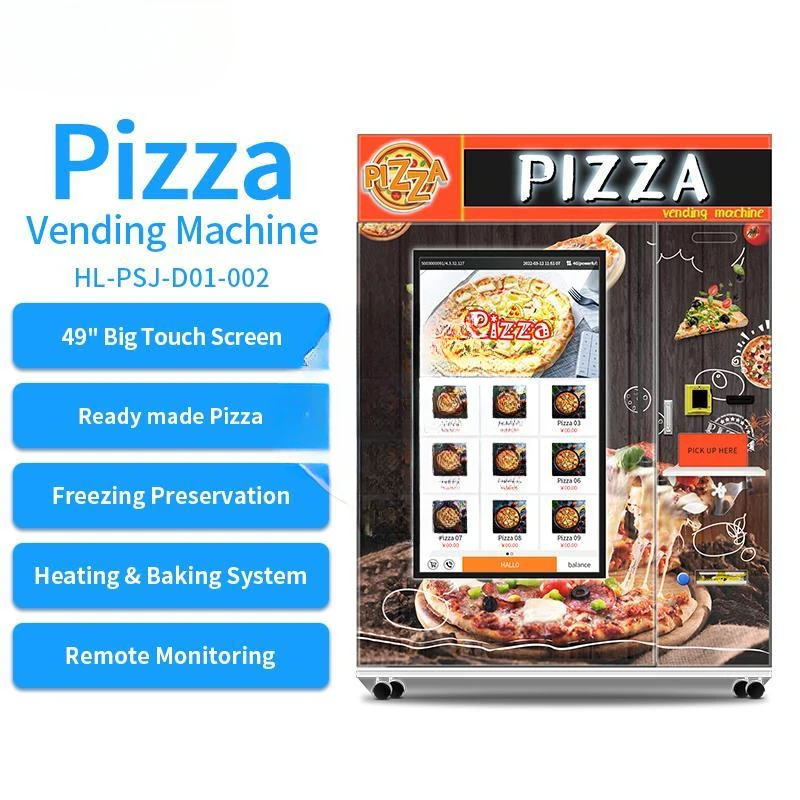 Let Pizza Vending Machine With Heating And Baking System Pizza Vending Machine Full Automatic