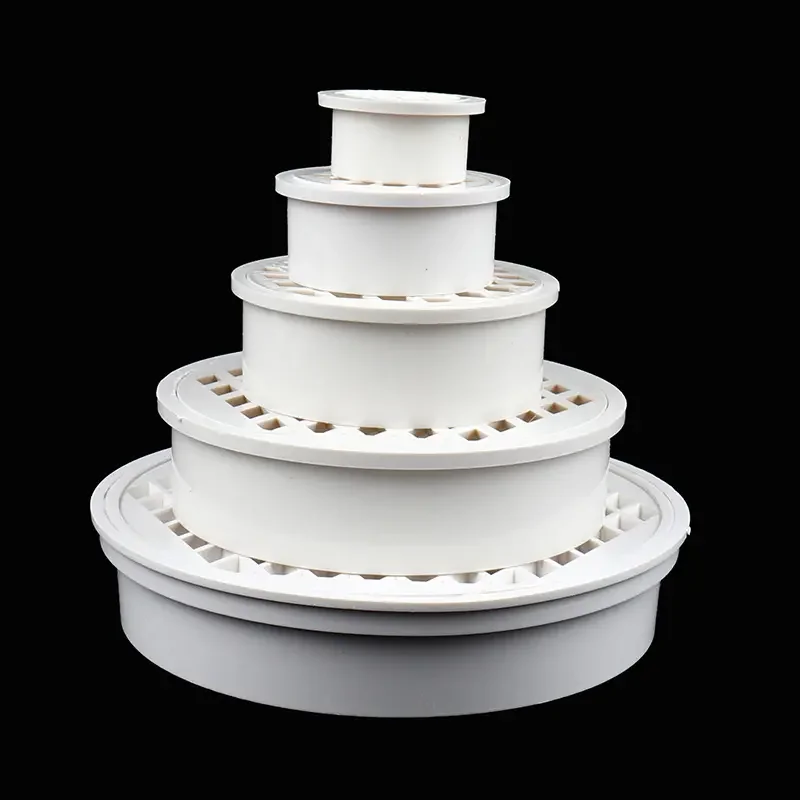 New & High Quality Insert Type Simple Floor Drain PVC 50-200 Round Pipe End Cap Filter Net Air Vent Round Floor Drain