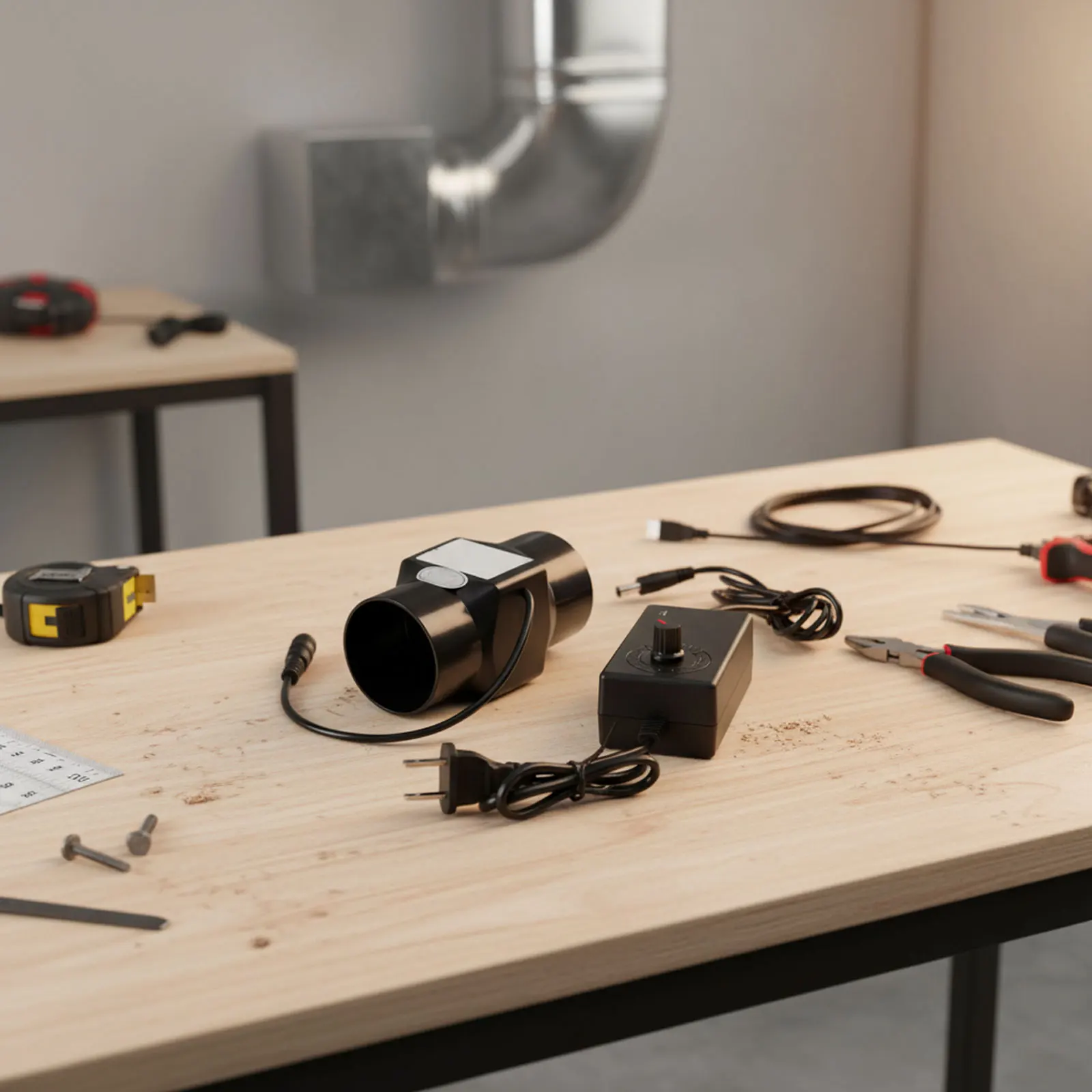 

Quiet 12V 50mm Exhaust Fan with Powerful Airflow for Bathroom Kitchen Ventilation and Small Space Installation