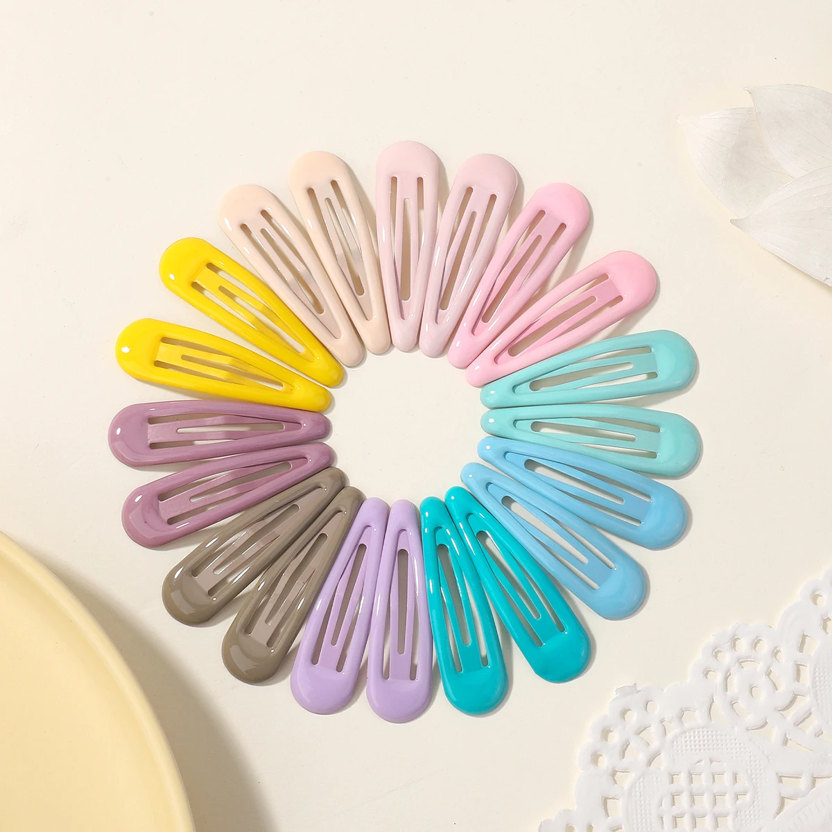 10/20/30/40 New Women Girls Cute Colorful Waterdrop Shape Hairpins Sweet Hair Clips Barrettes Slid Clip Fashion Hair Accessories