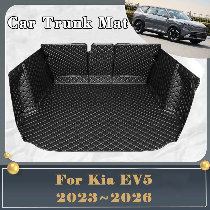 

Car Trunk Mat For Kia EV5 OV 2023 2024 2025 2026 Dirt-resistant Fully Trunk Mat Luxury Rear Cargo Tray Car Auto Accessories