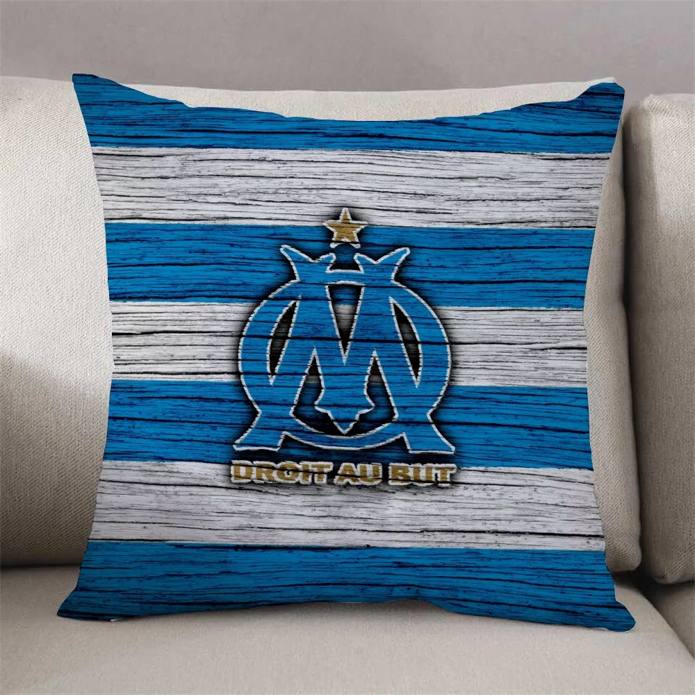 M-Marseille OmS Cushion Cover 40*40 Decorative Pillowcase for Pillow Short Plush Pillowcases 40x40 Cushions Duplex Printing Sofa