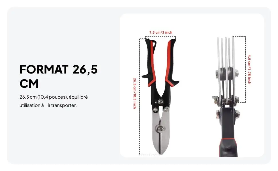 

Инструмент для обжима водосточных труб HVAC, эргономичный, усиленный, с противоскользящей рукояткой, для воздуховодов, длина 10,4 дюйма, многофункциональный обжимной инструмент