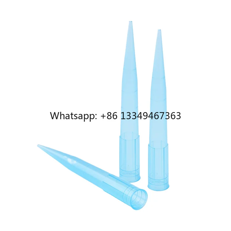 Disposable Blue Filter Pipette Tips 1000ul Plastic Micropipette Tips Medical Consumables Laboratory Liquid Transfer Test
