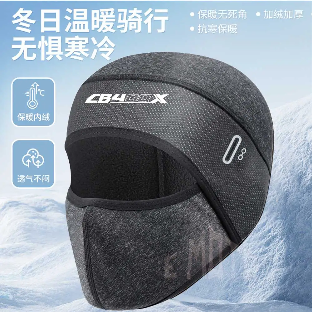 For HONDA CB400X WEST BIKING Thermal Balaclava Cycling Full Face Mask Warm Sports Motorcycle Ski Fishing Mask Men Women Fleece