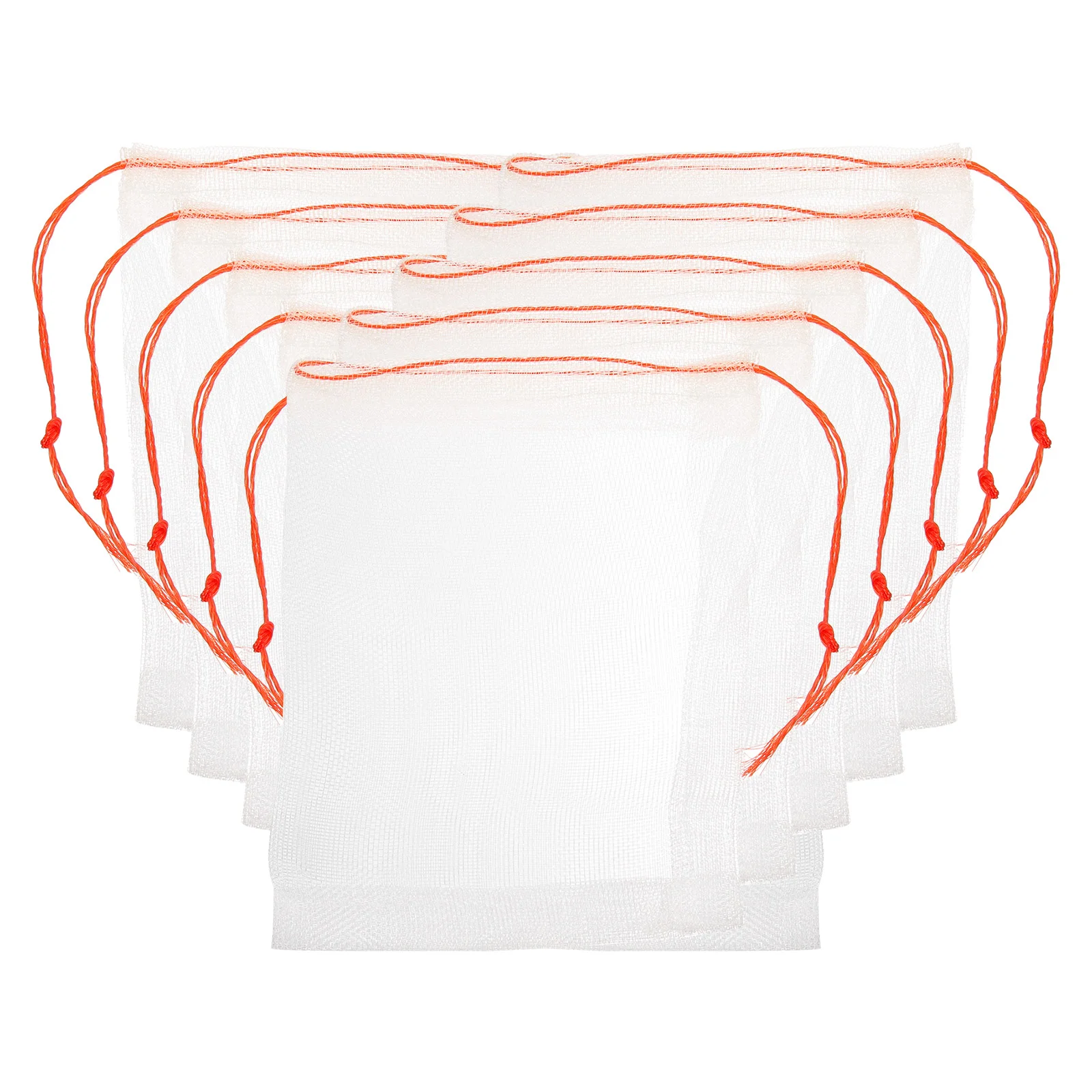 

50 Pcs Drawstring Nylon Mesh Bag Fruit Protective Bags Garden Vegetable Necessity