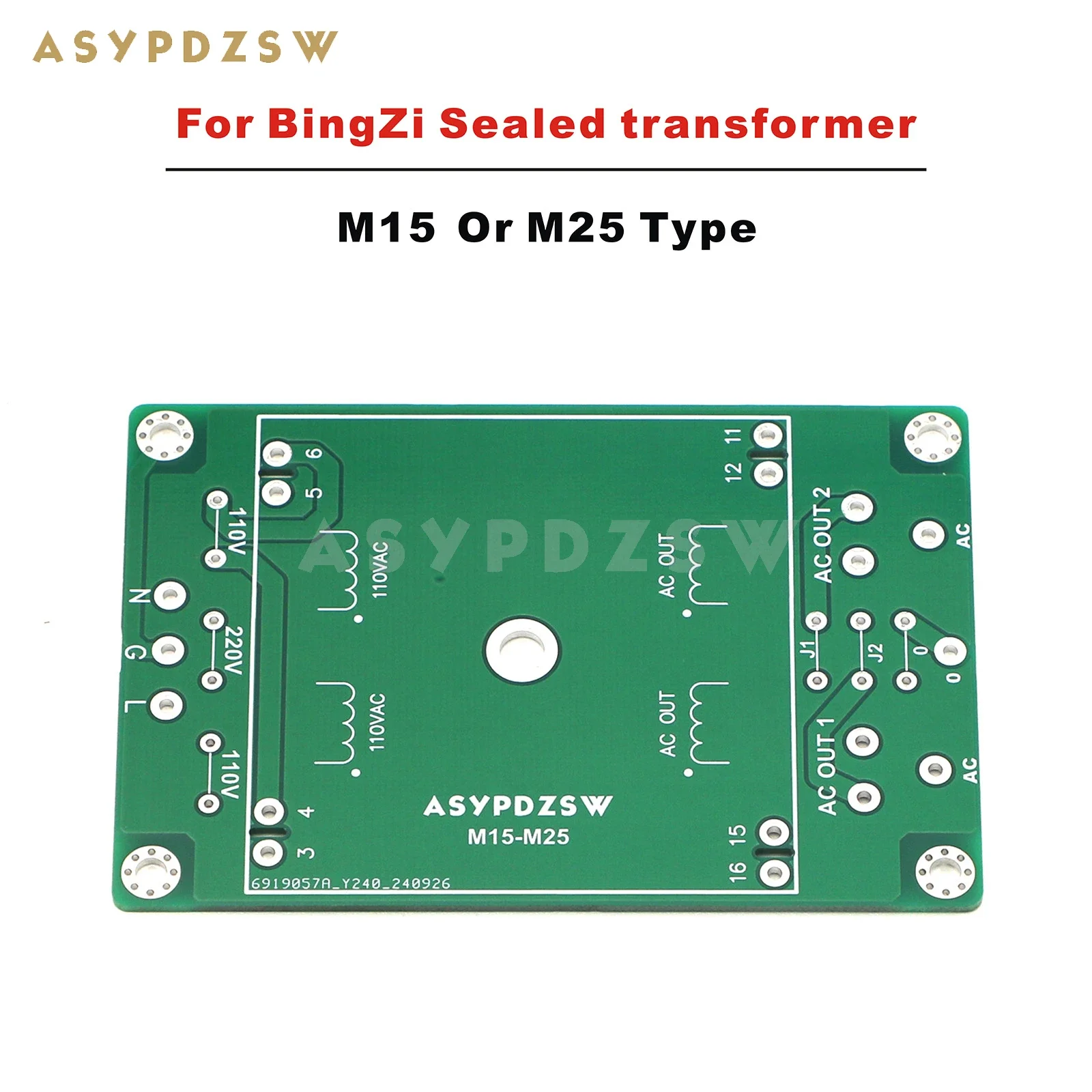 

ASYPDZSW M15-M25 Transformer soldering PCB BingZi 15W/25W Sealed transformer Welding PCB