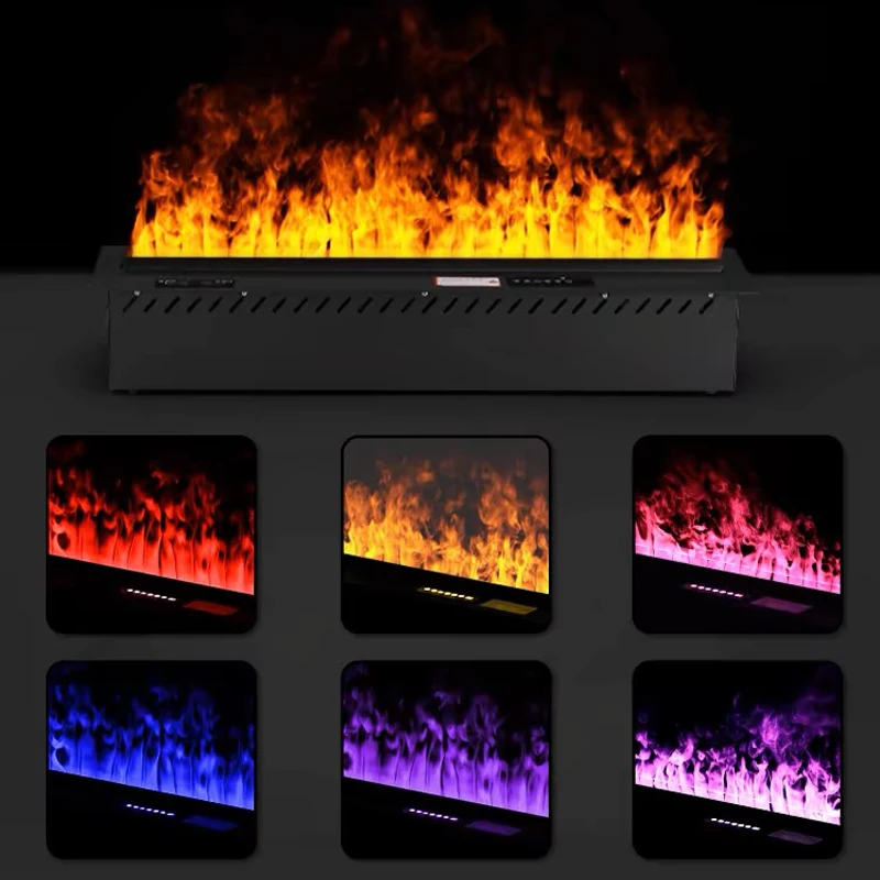 Smart Misting Fireplace 7 Colors LED WiFi Controlled Fireplace Hotel Decorative Humidifier Fragrance Steam Electric Fireplace