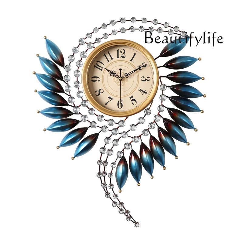 

European Entry Lux Special-Shaped Art Wall Clock Living Room Home Fashion Creative Home Decorative Crafts