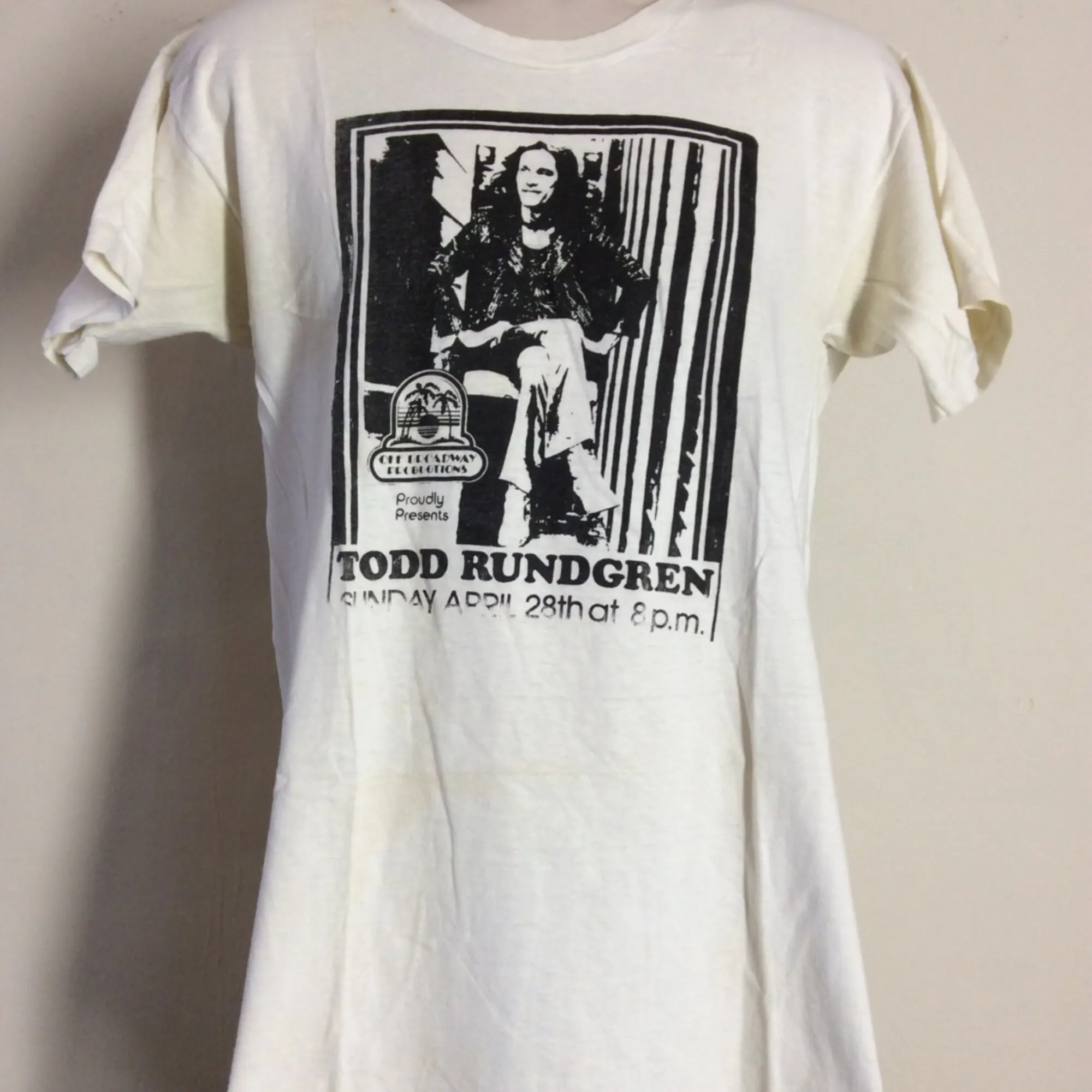 Vtg 1974 Todd Rundgren Steely Dan BTO Concert TShirt 70s Utopia Classic Rock Memphis