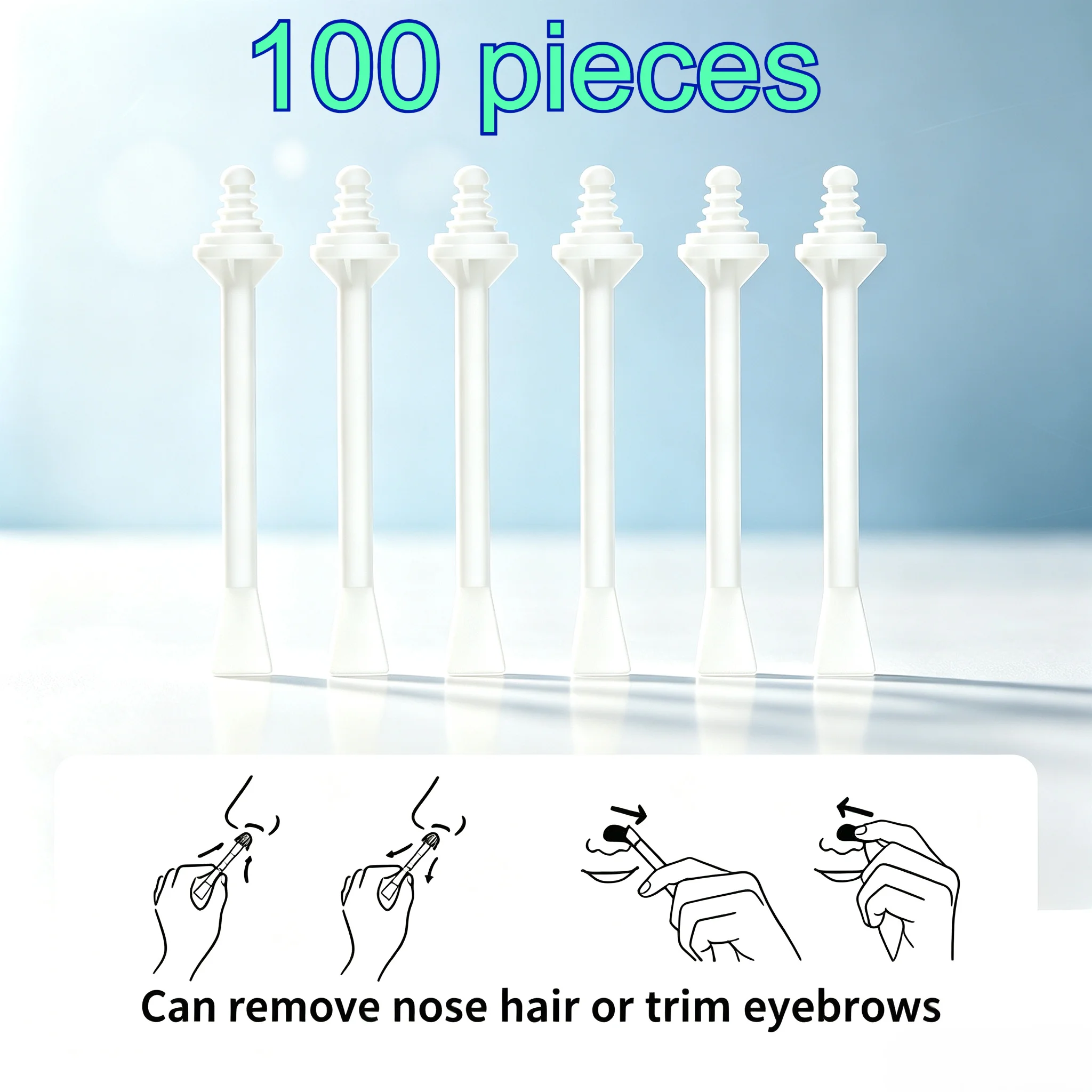 2026 NEW 100/10PCS Nose Wax Sticks Nose Wax Applicators For Painless Nose Hair Removal Tool Wax Accessories Beeswax Safe
