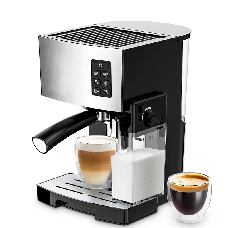 Custom logo home office automatic milk foam electric espresso coffee maker multifunctional coffee machine JS-100