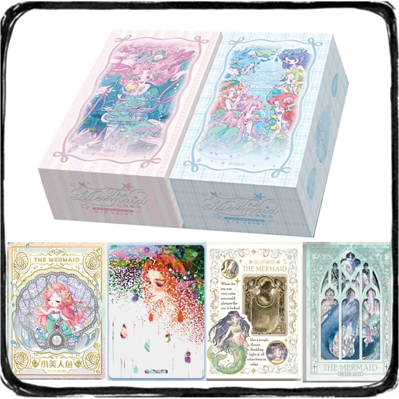 

Original Mermaid Heart Sea Whisper Sea Mist Water Sensitive Card Princess Fairy Tale Collection Card Children Holiday Gift Toy