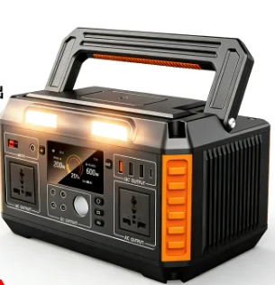 New600W Large-capacity Energy Storage Power Supply, Camping Solar Portable 110-230V Suitable for Outdoor Live Streaming