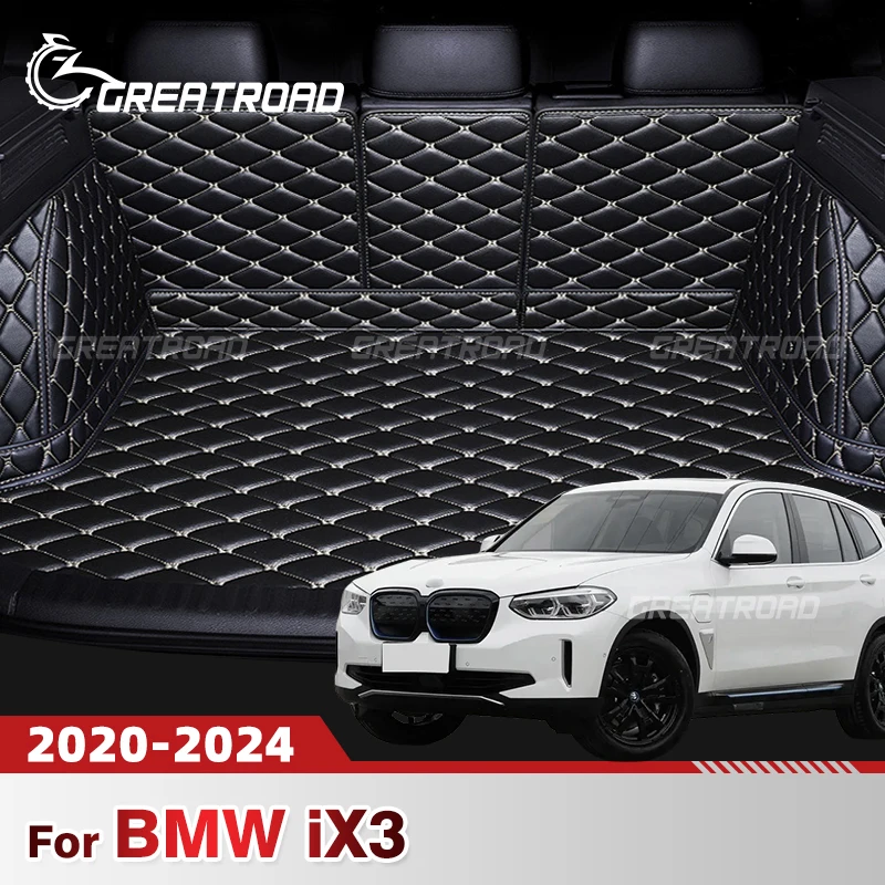 

Auto Full Coverage Trunk Mat For BMW iX3 2020 2021 2022 2023 2024 Car Boot Cover Pad Cargo Liner Interior Protector Accessories