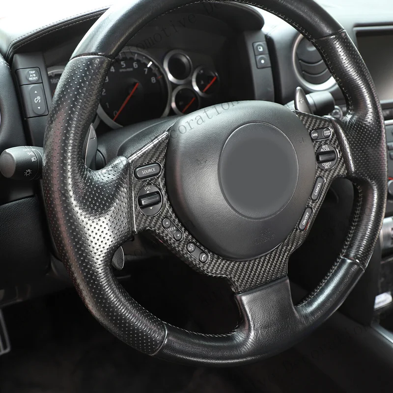 Z+ Real Carbon Fiber Center Console Panel CoverTrim Set for Nissan GT-R R35 08-16