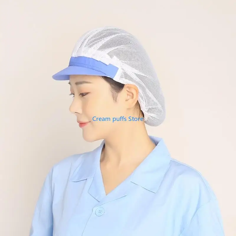 50LE Portable Cook Hat for Outdoor Cooking Dustproof Breathable Mesh Design Kitchen