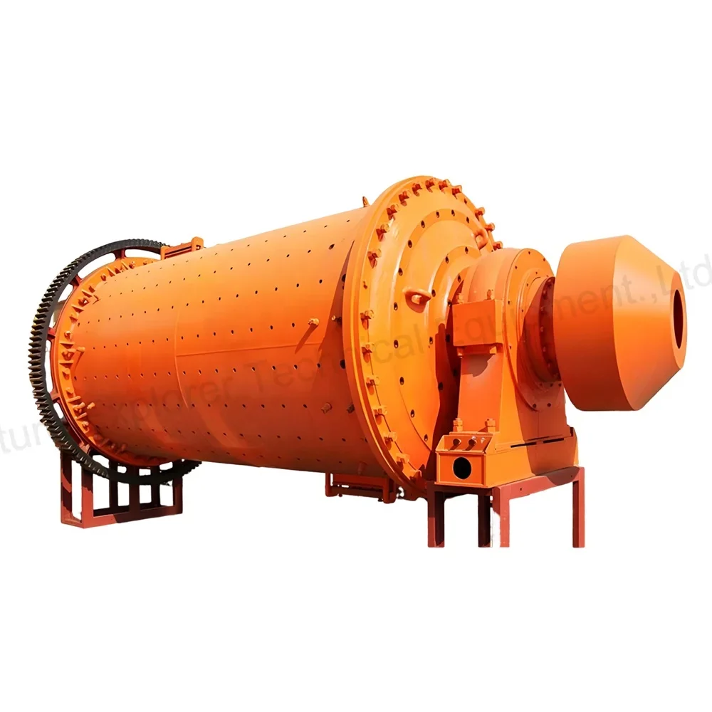 FETECH Custom FE1830*3600mm Ball Mill for Sale 5.8-25TPH Dry Wet Overflow Grinding Equipment for Quartz,Limestone,Ore,Cement etc