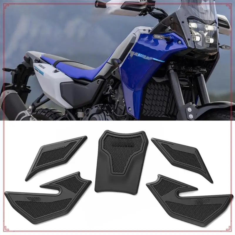 

For YAMAHA Tenere 700 Rally 35Kw 2025 Non-Slip Side Fuel Tank Waterproof Pad Stickers Motorcycle Accessories