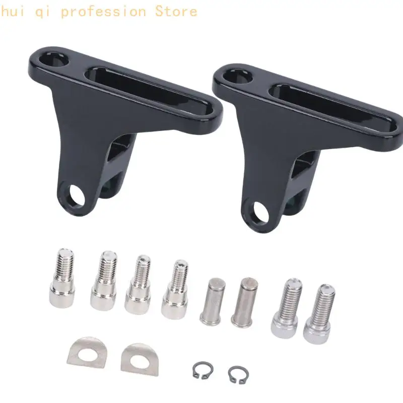 Metall-Beifahrerfußrasten-Ersatzhalterungsset für Motorradmodelle von 93–23. Verwendung H8WE – Detail 7
