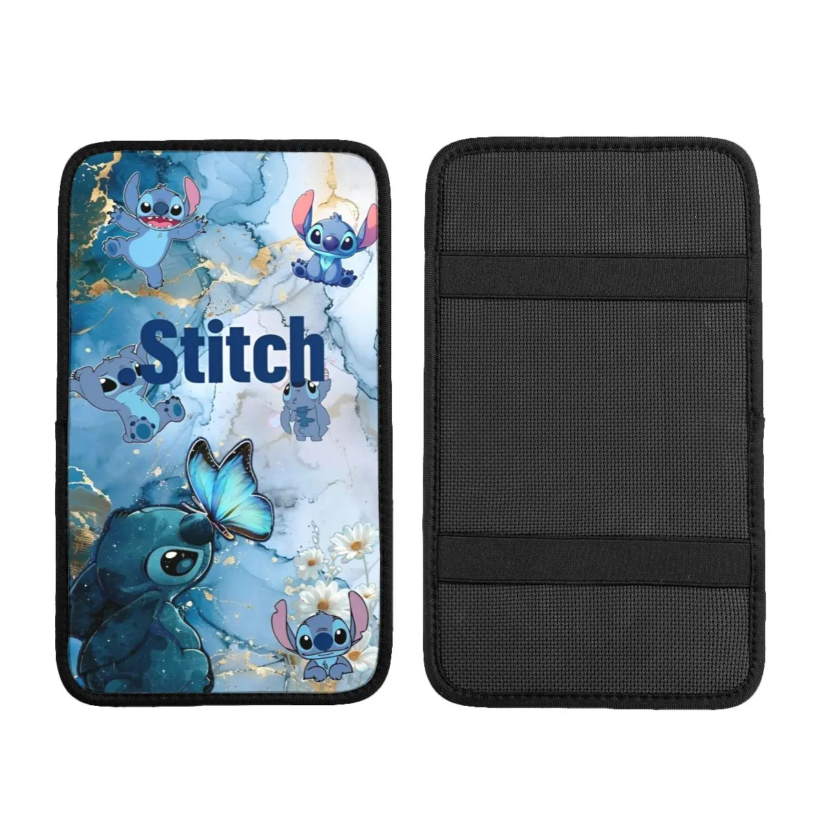 الأسد غرزة Kawaill الغريبة سيارة مركز وحدة التحكم حشوة وسادة مسند ذراع السيارة مقعد غطاء صندوق حامي لسيارة ديكور العالمي مقاوم للماء