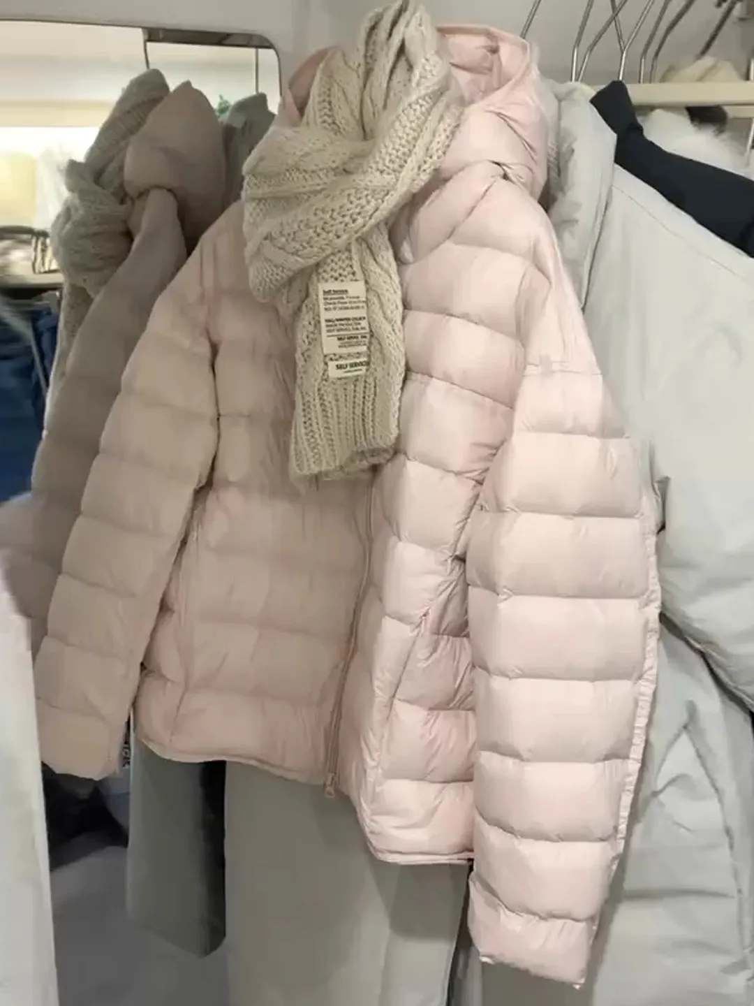 

Sweet Sle Pink Hooded Zipper Cotton Jaet Women's Winter Coat Slimming Loose Outerwear Korean Version Thiened Long Sve