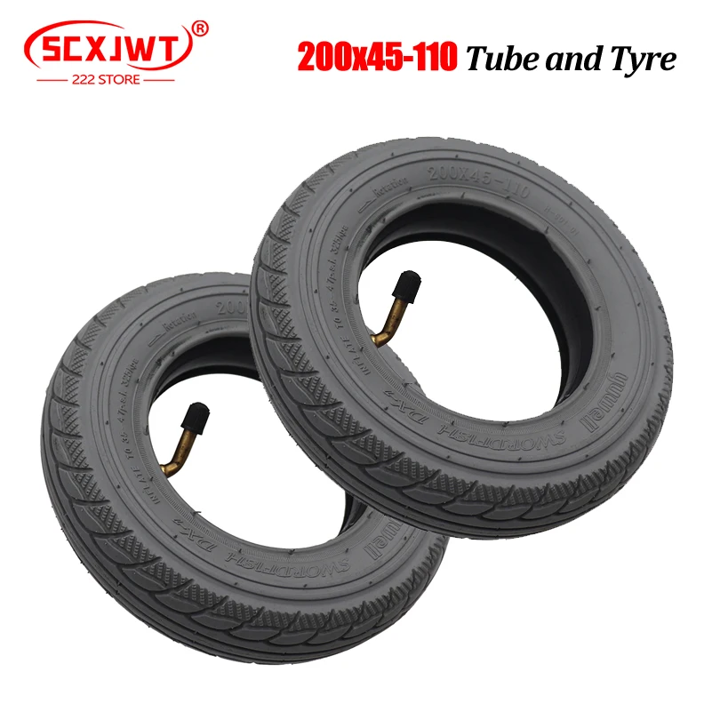 High Quality 200x45-110 Inner Tube Outer Tire For 8 Inch Etwow Electric Scooter Wheelchair Baby Carriage Trolley 8x1 1/4 Tyre