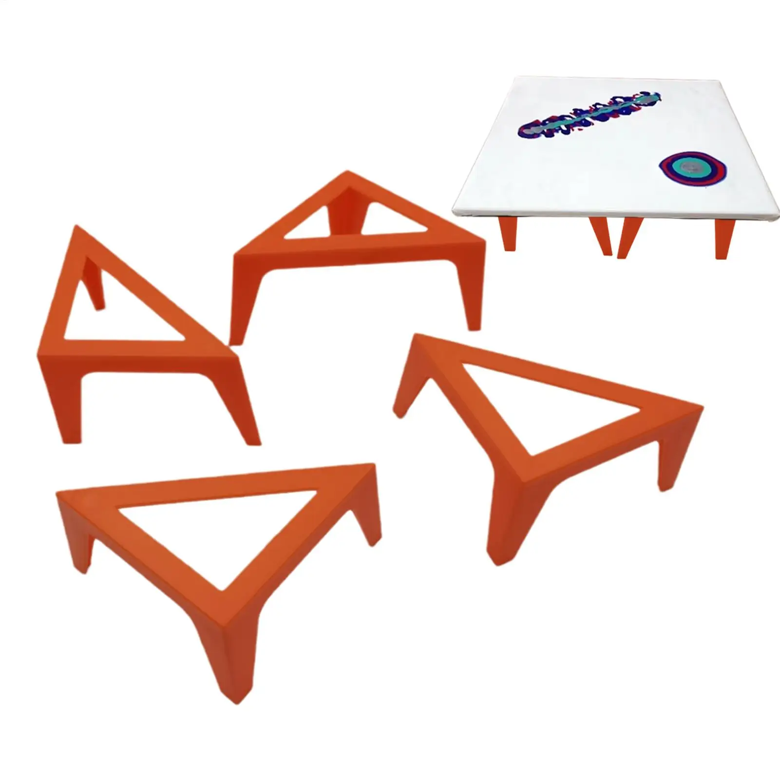 4pcs Canvas Stands for Acrylic Paints Pouring Painter Feet Risers Support Stand Paint Stands for Canvases