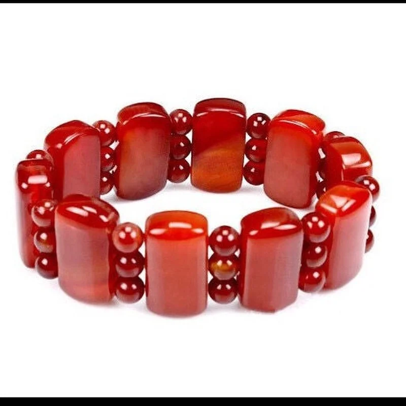 Natural Chalcedony Agate Bracelet Jewelry for Men and Women In The Year of Birth