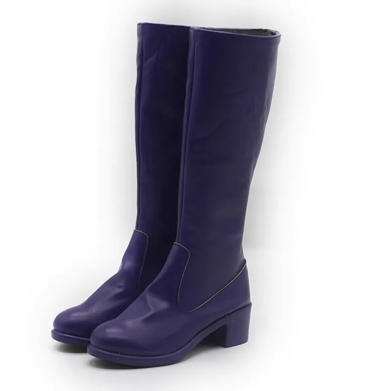 รองเท้าคอสเพลย์มิรา จากอนิเมะ KPop Demon Hunters HUNTR/X ชุดมิรา รองเท้าบูทสำหรับงานปาร์ตี้ฮาโลวีน คอมมิคคอน ผู้ใหญ่ ผู้หญิง ผู้ชาย