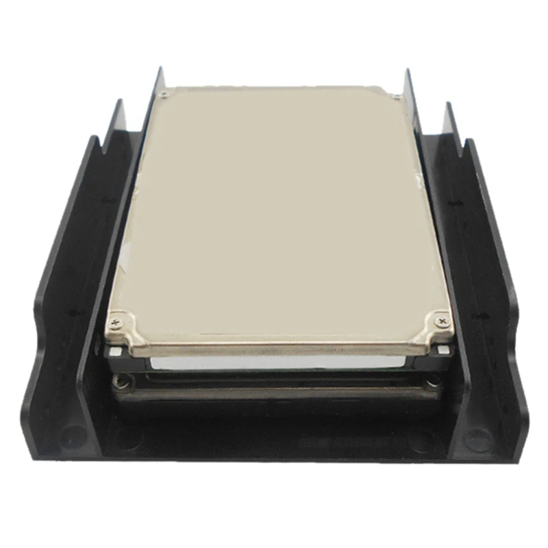 2X 3.5 Inch To 2.5 Inch SSD/HDD Hard Drive Drive Bay Adapter Mounting Bracket Converter,Double Bay