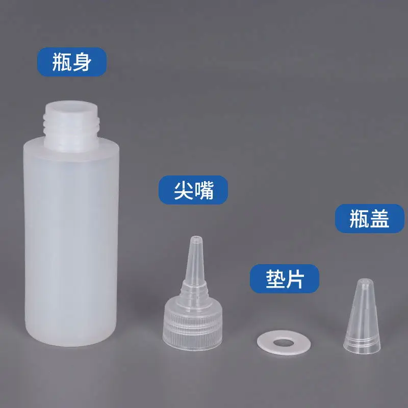 200/250/1000ml Empty PE Hair Color Bottle Applicator Plastic Squeeze Bottle for Hair Dispensing Bottles Nozzle Tip Dye Bottle