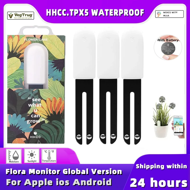 

HHCC Xiaomi Flower Care Smart Plant Monitor Flower Products Monitor Flora Garden Grass Soil Water Fertility For Mijia Android AP