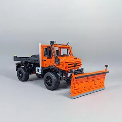 2789pcs Moc High-tech 500 PROFESSIONAL Line Bricks 42177 Unimog 437 Snow Plow Car Building Blocks for Adults Toys Christmas Gift