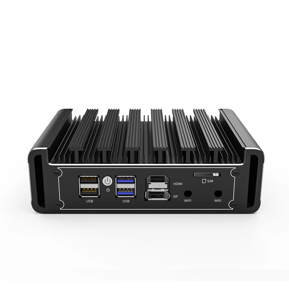 جهاز توجيه Pfsense للتبريد الجيد بدون مروحة موديل G31 مزود بحاسوب حماية صغير Quard Core Intel N5105 بسرعة 2.9 جيجاهرتز يدعم 2 * DDR4 M.2 NVME SSD 4*2500 متر