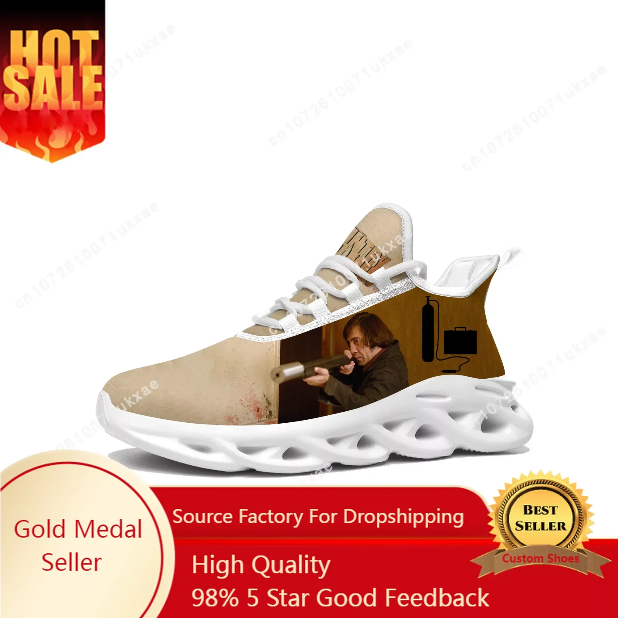 No Country for Old Men Flats Sneakers Mens Womens Sports Shoes High Quality Sneaker Lace Up Mesh Footwear custom made Shoe