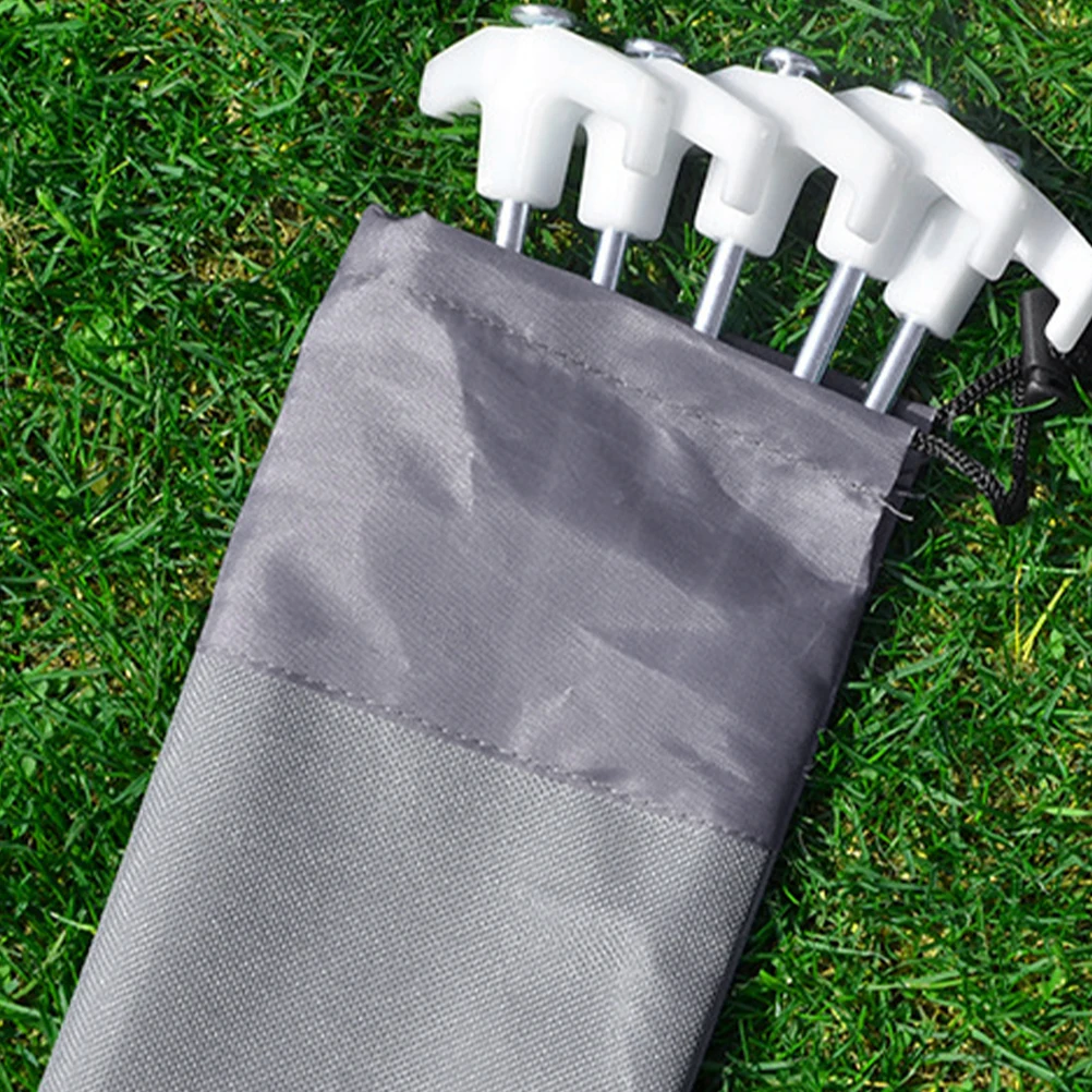 

Camping Tent Stake Storage Bag Large Capacity Oxford Cloth Pegs Ground Nail Holder For Tent Poles Hiking Outdoor Accessories