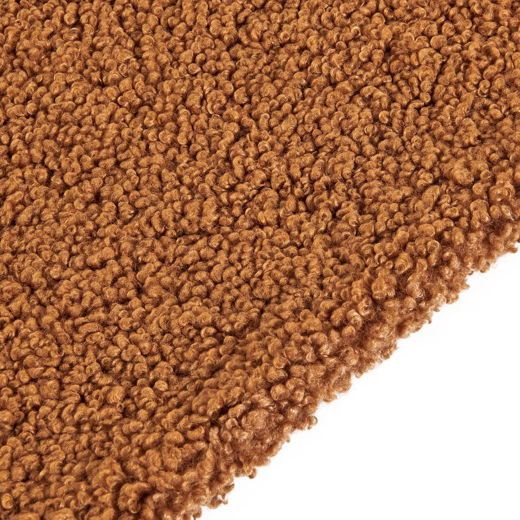 HiEnd Accents Teddy Caramel 60x90 inch Boucle Throw Blanket