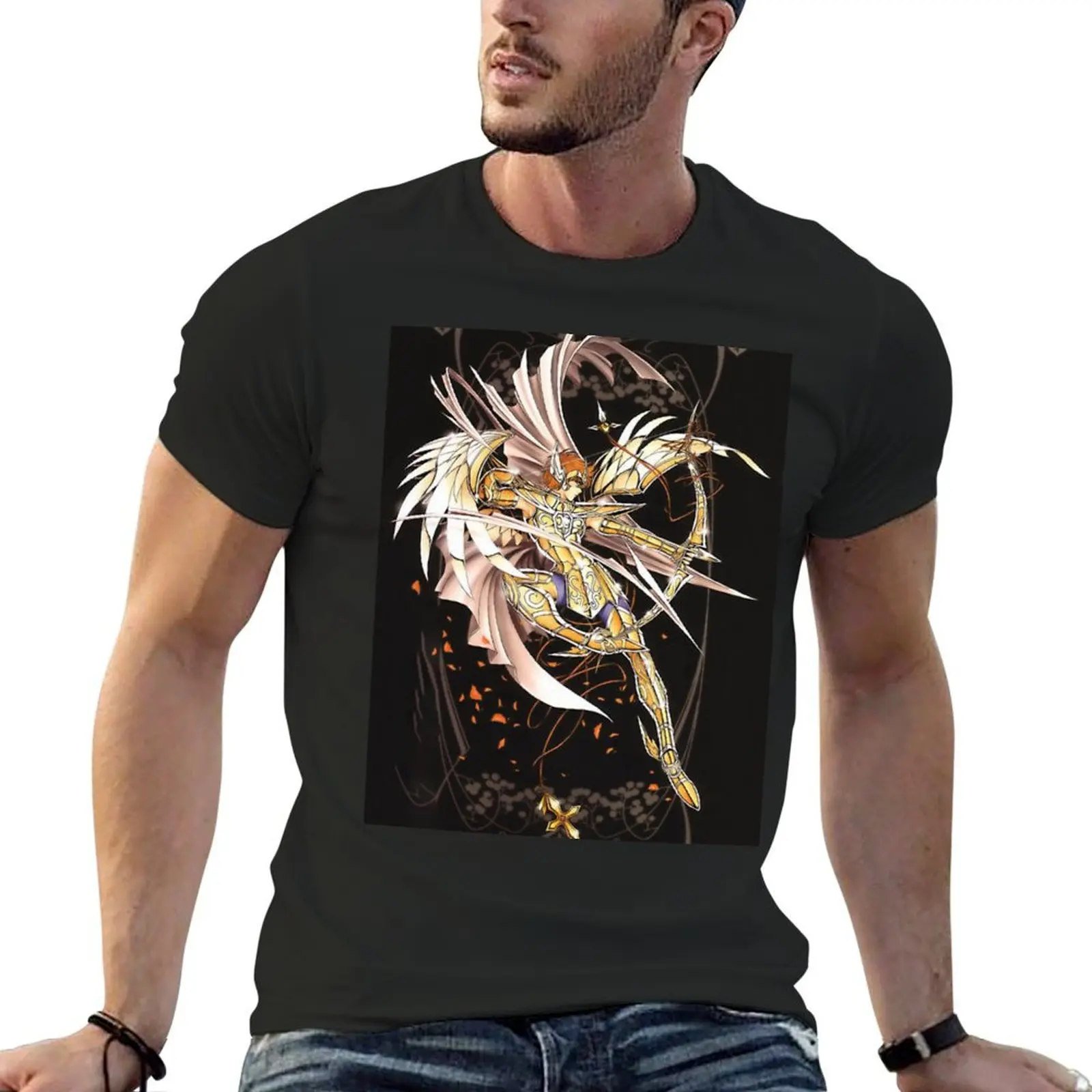 Aiolos Knight of the Constellation of Sagittarius T-Shirt boys whites gifts for boyfriend plus size men clothing