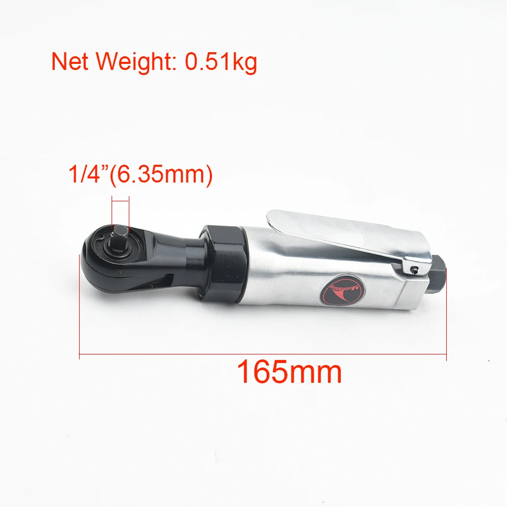YOUSAILING 1/4 Inch Pneumatic/Air Ratchet Wrench Tools Mini Key Spanners