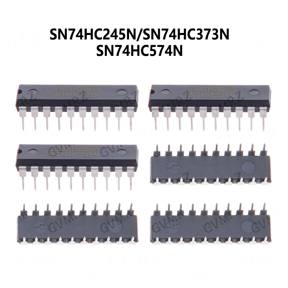 10PCS SN74HC245N DIP20 SN74HC373N 74HC373N 74HC574 SN74HC574N Bus transceiver Tri-State Octal Bus