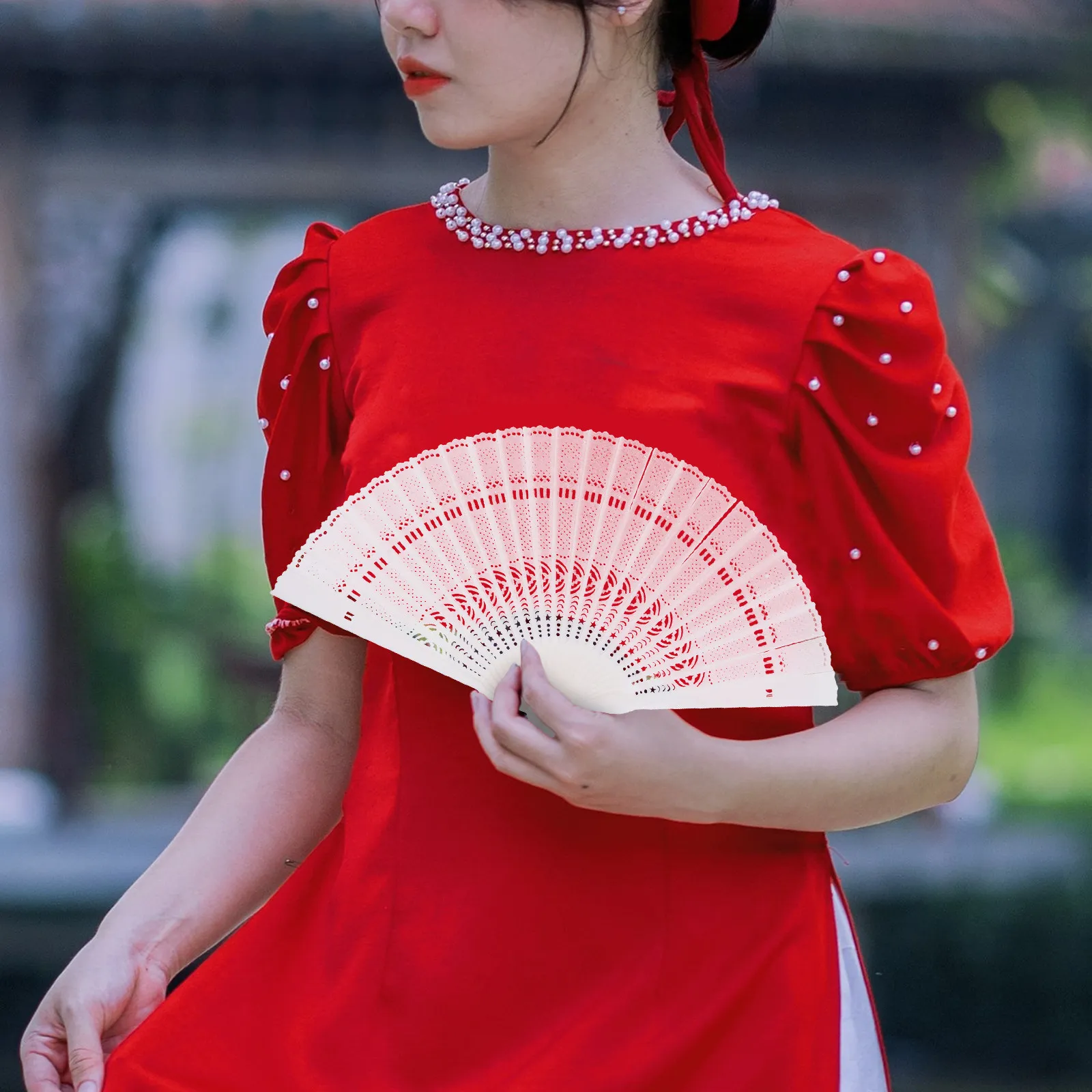 Creative DIY Fan Frame Kit for Custom Hand Fans Portable Foldable Design Ideal for Gifts Sewing Projects Handcraft Decorations