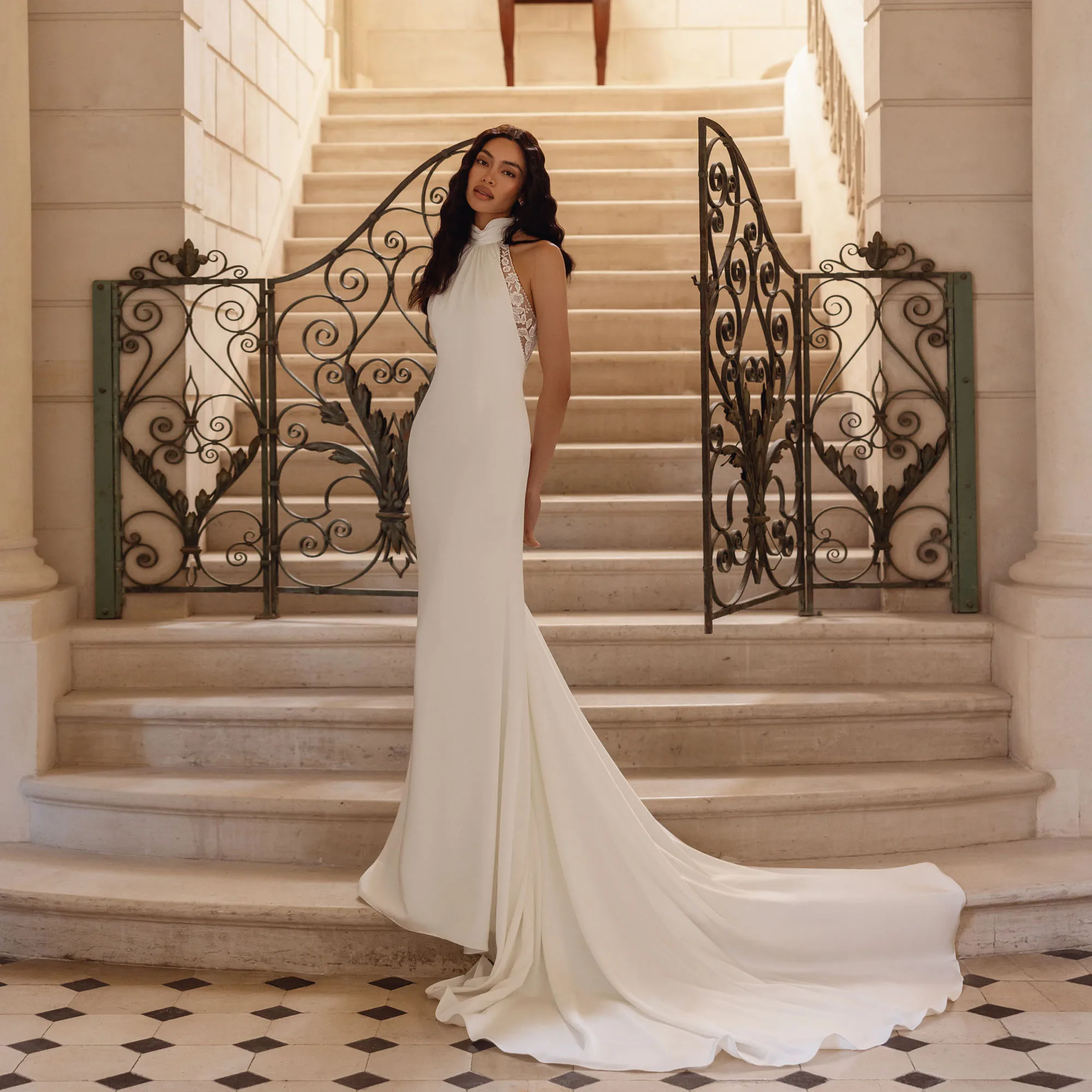 Off Shoulder Lace Wedding Dresses 2026 Strapless Pearls A-Line Civil Ball Gowns Lace Up Back Bride Party Gowns Customized