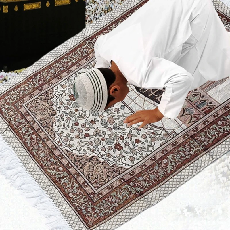 سجاد الصلاة المحمولة الشرق الأوسط الصلاة حصيرة المسلمين السجاد الإسلامي حقيبة السفر R7UB
