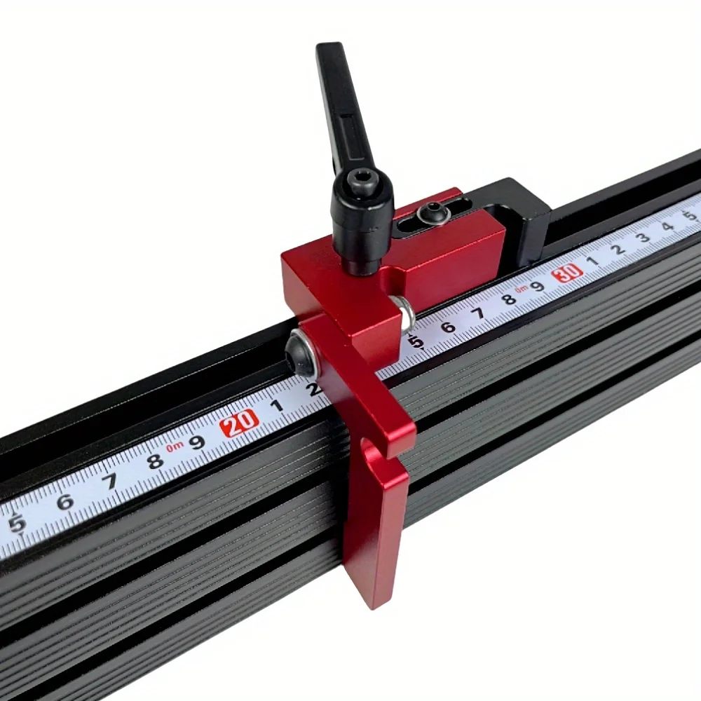 Slide Rail Aluminum Alloy Block Chute Limiter DIY Tools, Miter Track Stopper Mulit-Slot Fence Sliding Limiter Locator