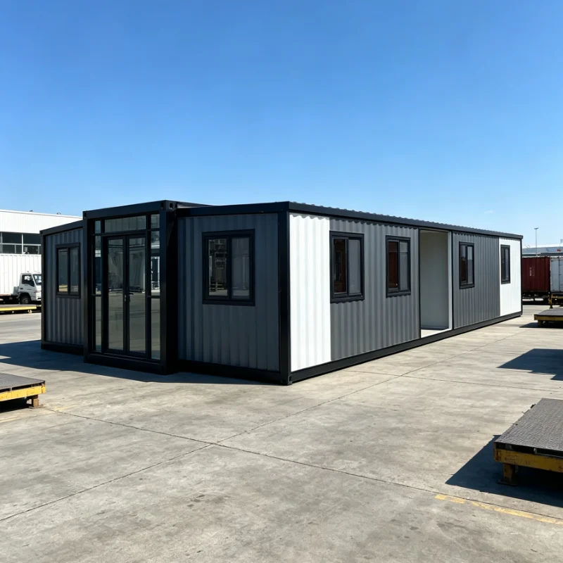 Customized 20ft Foldable Container House Prefab Living Home with Windows and Door for Temporary Housing Us