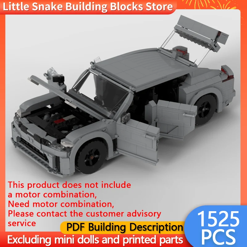 Speed Racing Car Model MOC Building Bricks High-Performance Sedan Modular Technology Gifts Holiday Assemble Children Toys Suit